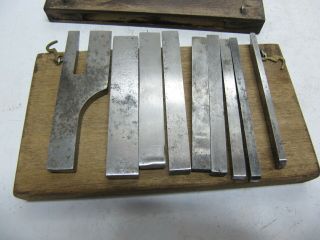 COMPLETE SET of 9 STANLEY MILLER ' S PATENT PLANE IRONS FOR No.  41,  42,  43 & 44 ' s 2
