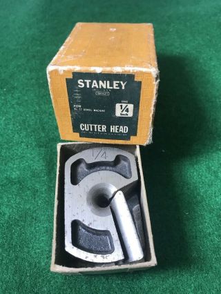 1/4 " Cutter Head W/box For Stanley No.  77 Dowel Machine - Looks