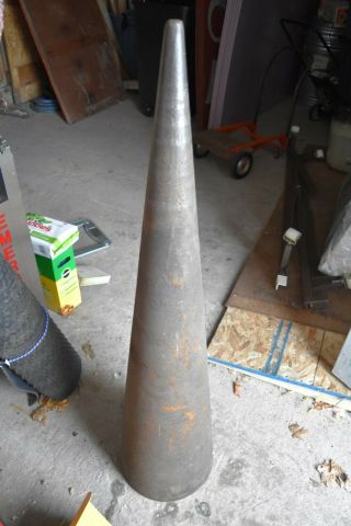 Blacksmith Cone Antique Vintage Mandrel Anvil Forge Tool 129 Lbs 49 " Tall Iron