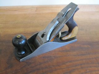 Antique Vintage Stanley No.  4 Type 15 (1931 - 1932) Smooth Woodworking Tool Plane