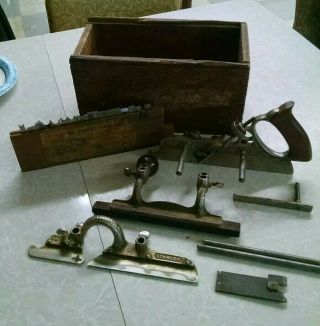 Stanley No.  45 Combination Plane With Box And Bits
