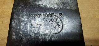 Vintage Kelly Flint Edge Axe Head " Best Axe Made " Logo