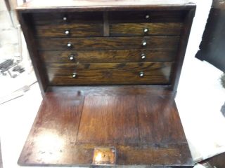 Vintage Moore & Wright 7 Drawer Engineers Cabinet Toolbox Chest Box,  Keys Vgc