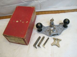 Antique Millers Falls 67 Closed Throat Router Plane Wood Tool