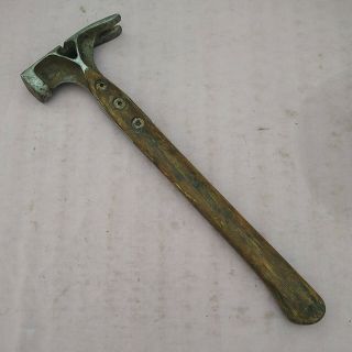 Rare Hart Tool Co " The Woody " Hw - 22 Pat Pending Hickory Handle Hammer