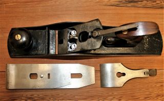 ANTIQUE STANLEY BAILEY No.  5 1/2 HAND PLANE (1899 - 1902) ALL 3