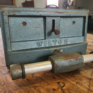 Vintage Wilton Woodworking Vise 10 " Carpentry Wood Vise Wood Clamp Bench Vice