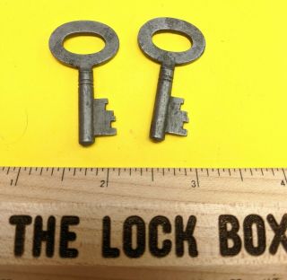 Antique Louis Vuitton Paris London Steamer Trunk Keys 018573 Rare Matching Set 3