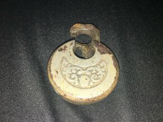 Rare Vintage S.  H.  KNOX Padlock with Key,  Locks and Unlocks Perfectly. 3