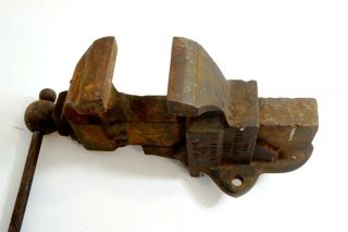Vintage CHAS PARKER No 104 Bench Vise with 4 