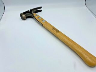 Rare Vintage Hart Tool Co " The Woody " Hw - 22 Framing Hammer