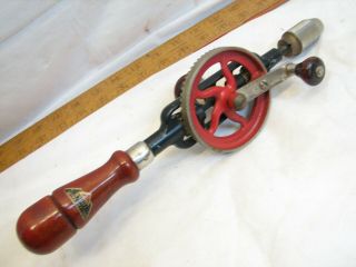 Vintage Millers Falls 5a Hand Drill Egg Beater Style Type 5a With Decal