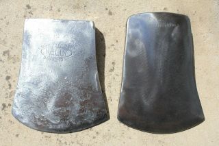 2 X Axe Heads: Kelly True Temper Canada & Hytest Forged Tools 4&1/2lb.