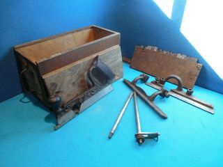 Stanley No 45 Combination Plane In Wood Box " Type 2 "