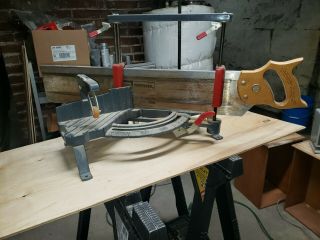 Vintage Sears/craftsman Miter Box With 24” Saw.