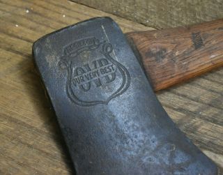 L530 - Vintage - H.  S.  B & Co.  - Our Very Best - Ovb - Single Bit Axe Embossed Axe
