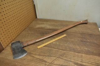 L509 - Antique Brown - camp Hardware Embossed I.  O.  A.  Speical Single Bit Axe 3