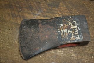 L497 Vintage Single bit The Hand Made Axe by WELLAND VALE,  St.  Catharine ' s,  Ont. 3