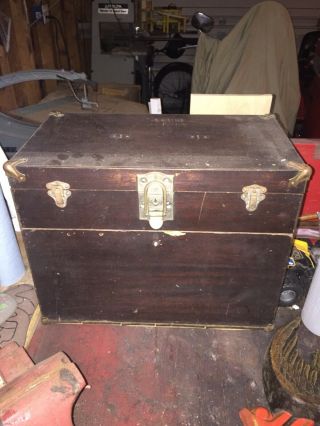 Vintage 7 Drawer Machinist Chest Toolbox With Key