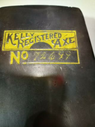 Kelly Registered Axe,  Connecticut Pattern Connie Full Bit Very Rare. 4