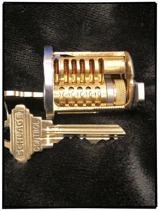 Schlage Primus High Security Icore Cutaway Complete With Control Key.