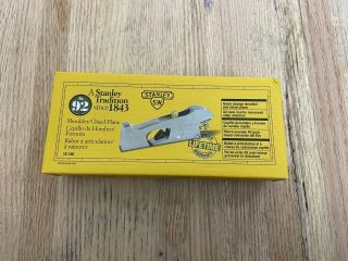 Stanley No 92 Shoulder Plane With Box Instructions And Anti Rust Wrap
