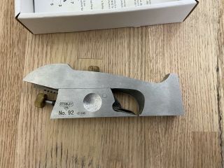 stanley no 92 Shoulder Plane With Box Instructions And Anti Rust Wrap 2