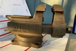 Vintage Wilton 645 Bench Top Vise 5” Jaws And Swivel Base 13 - 645