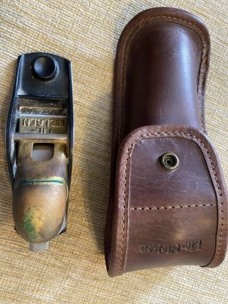 Lie - Nielsen No.  102 Low Angle Block Plane - With Leather Case And Blade