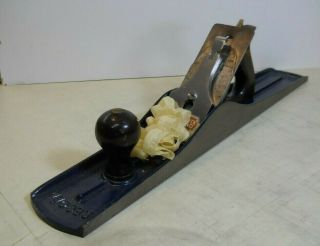 Record No.  7c Jointer Plane Corrugated Bottom,  Minty,  Made In England,  Hock Blade