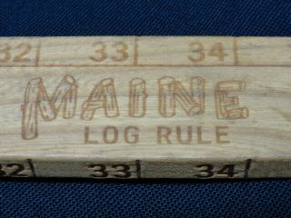 Scarce Snow & Nealley Co Bangor Me Maine Log Rule Real