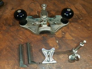 Stanley No.  71 Router Plane With 3 Cutters - Fine Tool