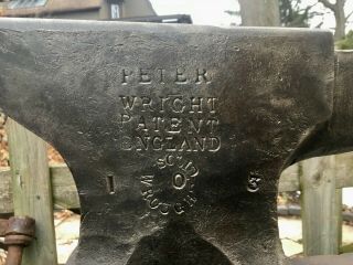 NOS PETER WRIGHT ANVIL - 115 POUNDS - CRISP AND PRISTINE 2