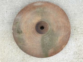 Antique Sharpening Wheel Stone 17 1/2 " Across Marked 1883