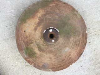 Antique Sharpening Wheel Stone 17 1/2 