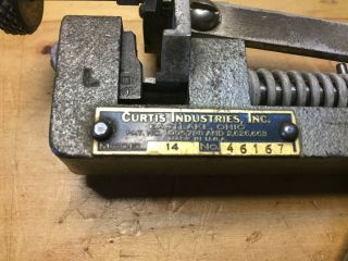 Vintage Curtis Industries Model 14 Key Cutter 2