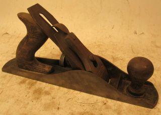 Stanley 5 1/4 Junior Jack Plane - It Has A Tight Age Crack In The Tote