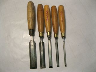 Sorby Set Of 5 Bevel Edged Wood Chisels,  1/4 - - - - - 1 Inch