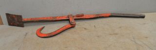 Rare Antique Cant Dog Log Roller Billnas Finland Logging Hook Sawmill Tool Early