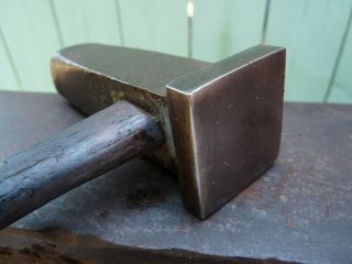 Small 1 Lb.  8 Oz.  Blacksmith/anvil/forge Set/flatter Hammer Vg