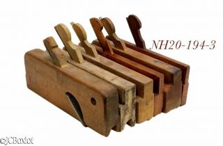 Old Antique Wood Wooden Molding Planes 1/4 Round Complex Woodworking Oh Others