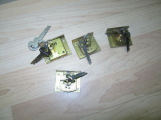 3 Eagle & 1 Corbin Vintage Nos Door Box Chest Locks W/keys