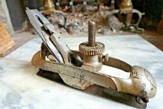 Antique Stanley Victor No.  20 Early Type 1 Circular Compass Plane Pat.  2 - 93 4 - 92