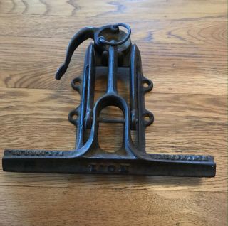 Antique Wentworth’s No.  1 Cast Iron Saw Sharpening Vise Clamp - Vintage Tools