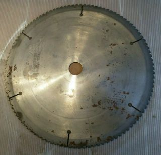 Vintage Old Large Circular Table Saw Blade 340 Mm Diameter 32 Bore 108 Teeth Tct