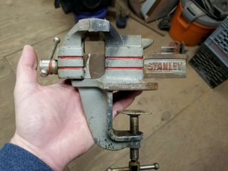 Vintage Stanley Bench Top Anvil Vise Clamp Vice 2.  5 " Shape