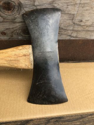 Vintage 4 Lb.  Kelly Flint Edge double bit axe,  vintage Sequatchie handle. 2