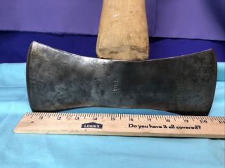 Vintage 3 1/2 Lb Collins Double Bit Axe Head Stamped Usfs Rare California Narrow