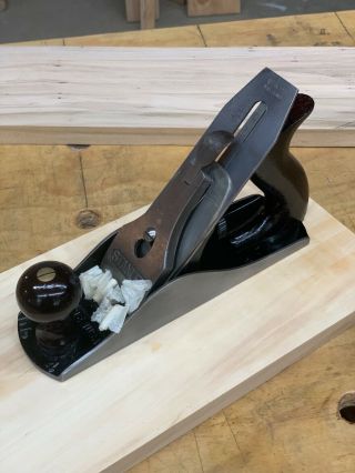 Vintage Stanley No.  4 Hand Plane " Made In The Usa " In