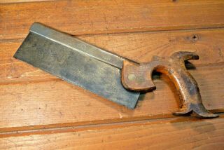 Vintage Spear & Jackson No.  26 Back Saw Woodworking Split Nut Antique Carpenters